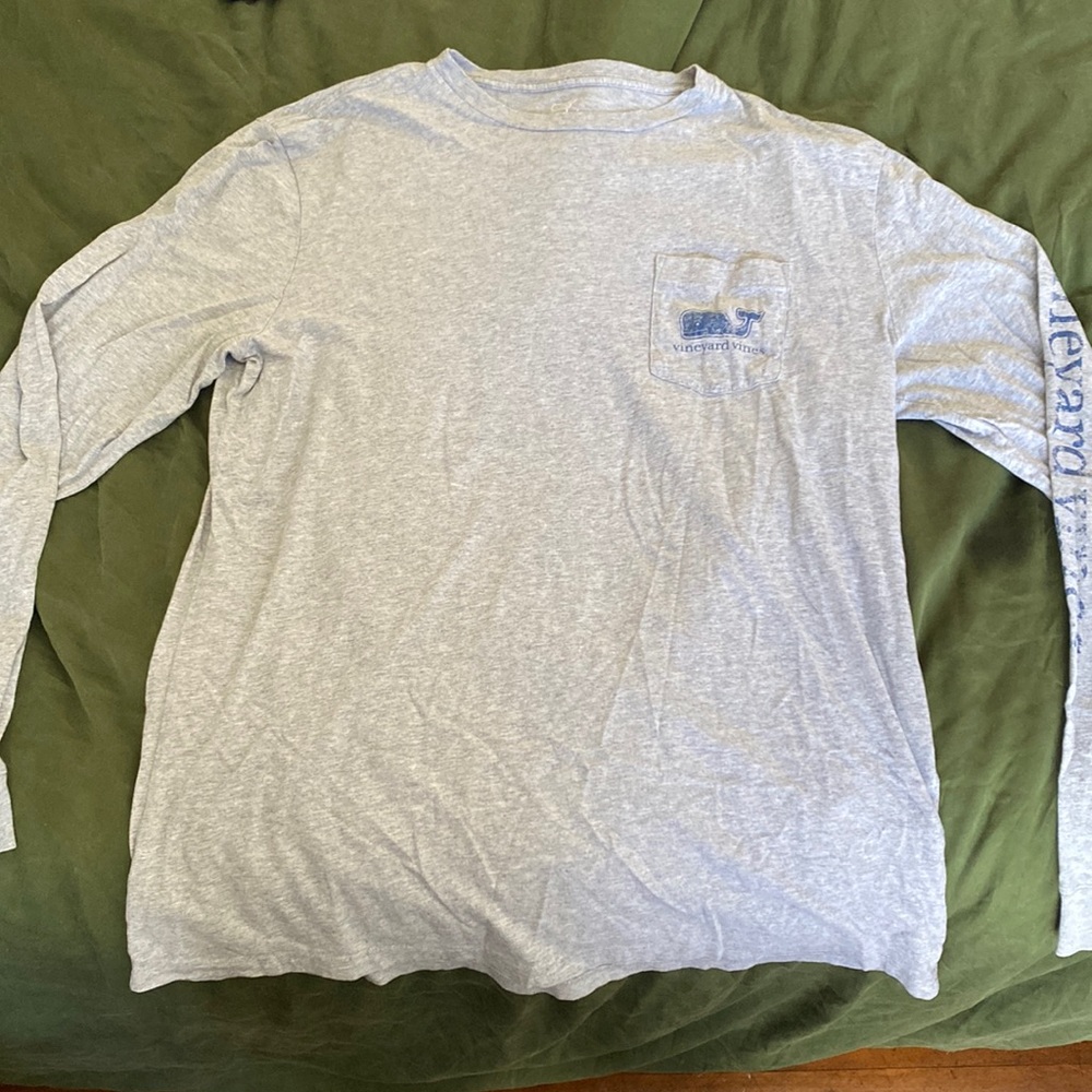 Grey Whale Logo Vinyard Vines Long Sleeve T-Shirt